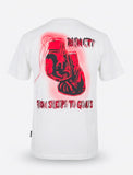DENIMICITY "FROM SHEEP TO GOAT" STONE T-SHIRT - DNM-2508R - WHITE/RED