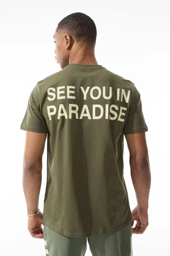 JORDAN CRAIG PARADISE T- SHIRT - OLIVE