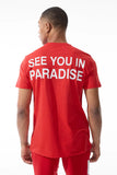 JORDAN CRAIG PARADISE T- SHIRT - RED