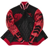 PELLEPELLE VARSITY JACKET - 422-37475 - BLACK / RED