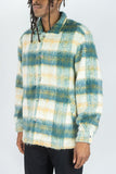 RINGSPUN MOHAIR FLANNEL SHACKET JACKET - 342-783 - GREEN