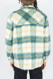 RINGSPUN MOHAIR FLANNEL SHACKET JACKET - 342-783 - GREEN