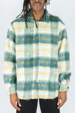RINGSPUN MOHAIR FLANNEL SHACKET JACKET - 342-783 - GREEN