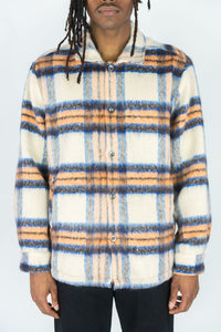 RINGSPUN MOHAIR FLANNEL SHACKET JACKET - 342-784 - ORANGE – King
