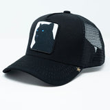 GOLDSTAR TRUCKER HAT - GS238- BLK/WHT/SKY