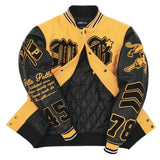 PELLEPELLE VARSITY JACKET - 422-37475 - BLACK /GOLD