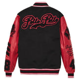 PELLEPELLE VARSITY JACKET - 422-37475 - BLACK / RED