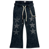 KIDS ELITE SKULL PREMIUM HEAVY GSM FLEECE SET - 4319JR - WASH BLACK