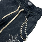 KIDS ELITE SKULL PREMIUM HEAVY GSM FLEECE SET - 4319JR - WASH BLACK