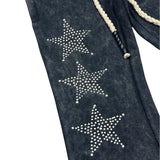 KIDS ELITE SKULL PREMIUM HEAVY GSM FLEECE SET - 4319JR - WASH BLACK