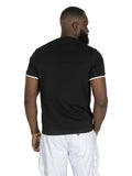 (B&T) MAKOBI SORRENTO - Tee - M395 - BLACK/ WHITE