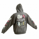VON DUTCH JACKETS - 4VND2B0197CL - BALCK VINTAGE WASH