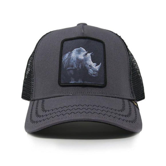 GOLDSTAR TRUCKER HAT - GS215- D GRY/BLK