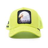 GOLDSTAR TRUCKER HAT - GS147- LIME/BLK