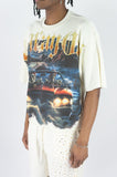 REBEL MIND "NO WAY OUT" RHINESTONE T-SHIRT - 610-11138 - CREAM