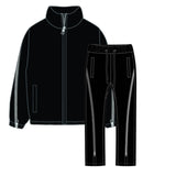 REBEL MIND ZIPPER WINDBREAKER SET - 610-14501 - BLACK