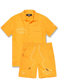 JORDAN CRAIG SEE YOU IN PARADISE SHORT SET - ORANGE