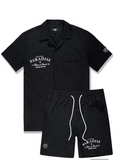 JORDAN CRAIG SEE YOU IN PARADISE SHORT SET - BLACK