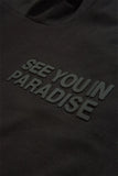 SEE YOU IN PARADISE HOODIE &STACKED FLEECE SET - 9111SET - BLACK