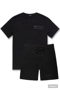 JORDAN CRAIG SHORT SET - BLACK