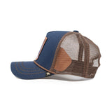 GOLDSTAR TRUUCKER HAT - GS167 - BROWN /BLUE