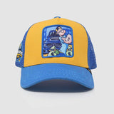 GOLDSTAR TRUCKER HAT - GS211- ROYAL/YELW