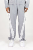 REBEL MINDS STRIPE NYLON PANTS - A00-14405 - GREY