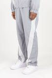 REBEL MINDS STRIPE NYLON PANTS - A00-14405 - GREY