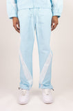 REBEL MINDS STRIPE NYLON PANTS - A00-14405 - LT BLUE