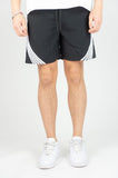 REBEL MINDS STRIPED NYLON SHORTS - A00-14905 - BLACK