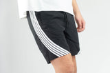 REBEL MINDS STRIPED NYLON SHORTS - A00-14905 - BLACK