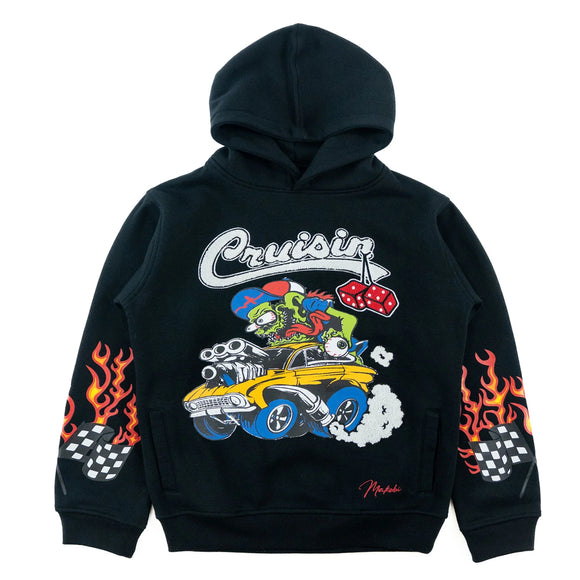 (B) KIDS MAKOBI CRUISIN HOODIE - M4200 - BLACK