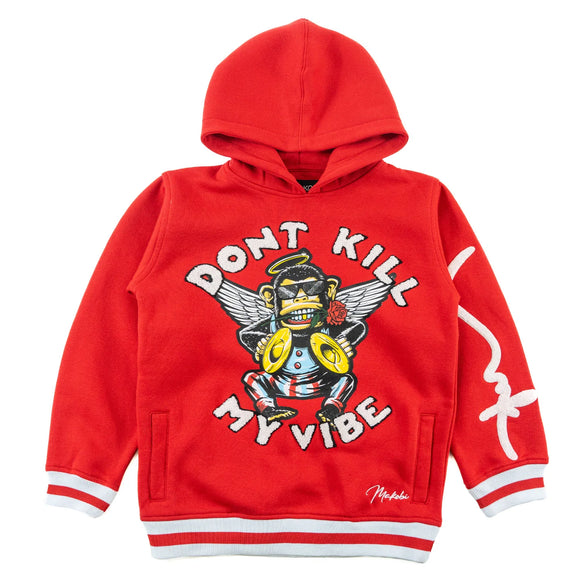 (B) KIDS MAKOBI VIBE HOODIE - M4250 - RED