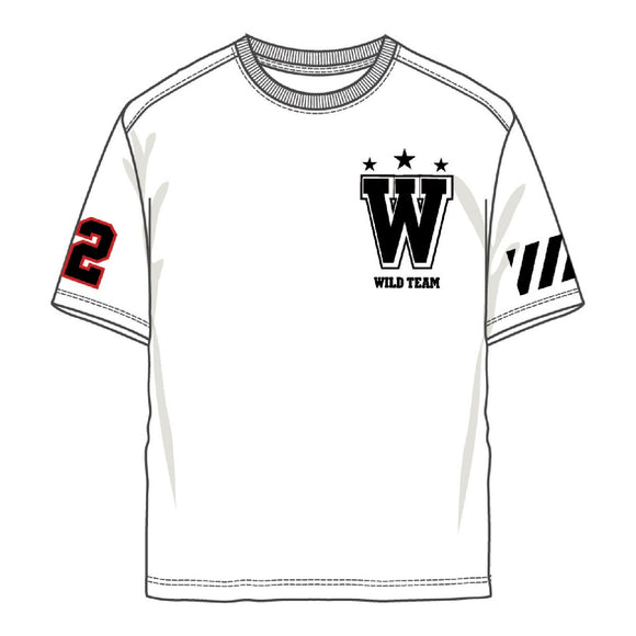 (B) REBEL MIND X WARRIORS T-SHIRT - 851-B173 - WHITE