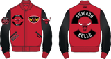 PRO STANDARD CHICAGO BULLS VARSITY JACKET - BCB6516539 - RED/BLK