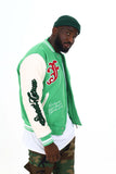 BLACK PHARAOH VARSITY JACKET - BH-005 - GREEN