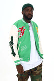 BLACK PHARAOH VARSITY JACKET - BH-005 - GREEN
