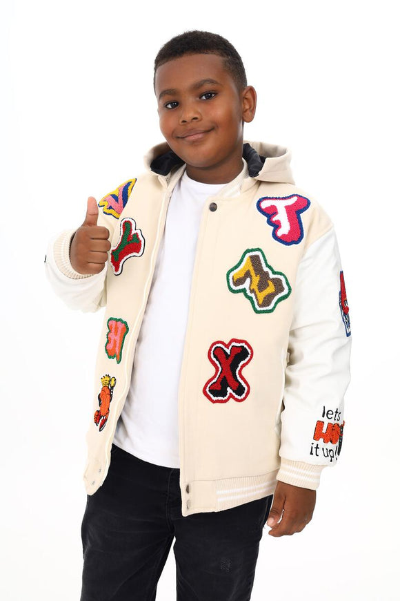 KIDS BLACK  PHARAOH JACKET - BH30K - CREAM