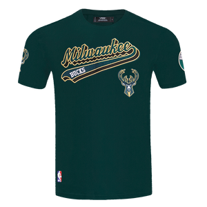 PRO STANDARD MILWAKEE BUCKS TEE - BMB1515401 - FOREST GREEN
