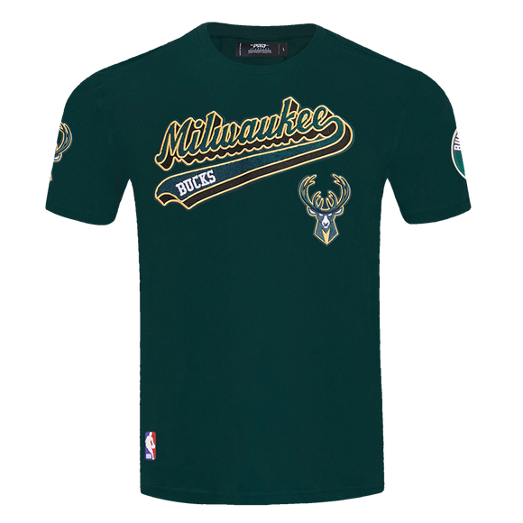 PRO STANDARD MILWAKEE BUCKS TEE - BMB1515401 - FOREST GREEN