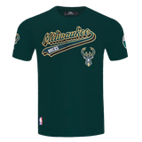PRO STANDARD MILWAKEE BUCKS TEE - BMB1515401 - FOREST GREEN