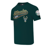 PRO STANDARD MILWAKEE BUCKS TEE - BMB1515401 - FOREST GREEN