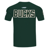 PRO STANDARD MILWAKEE BUCKS TEE - BMB1515847 - FOREST GREEN