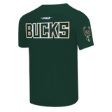 PRO STANDARD MILWAKEE BUCKS TEE - BMB1515847 - FOREST GREEN