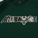 PRO STANDARD MILWAKEE BUCKS TEE - BMB1515847 - FOREST GREEN