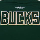 PRO STANDARD MILWAKEE BUCKS TEE - BMB1515847 - FOREST GREEN