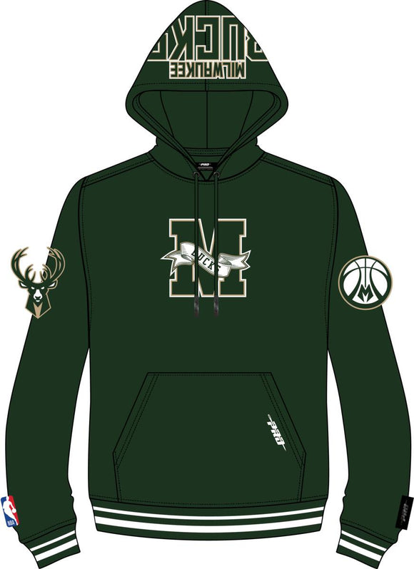 PRO STANDARD MILWAUKE BUCKS HOODIE - BMB5515748 - OLIVE