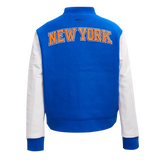 PRO STANDARD NYW YORK KNICKS JACKET - BNKH55277 - BLUE/ORANG/WHITE