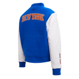 PRO STANDARD NYW YORK KNICKS JACKET - BNKH55277 - BLUE/ORANG/WHITE
