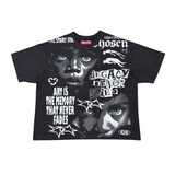 CHOSEN - OVERSIZE T-SHIRT - CS6270 - BLACK
